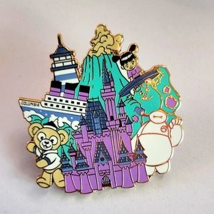 Disney D23 Gold Member Around The World Pin Single Tokyo Disney resort